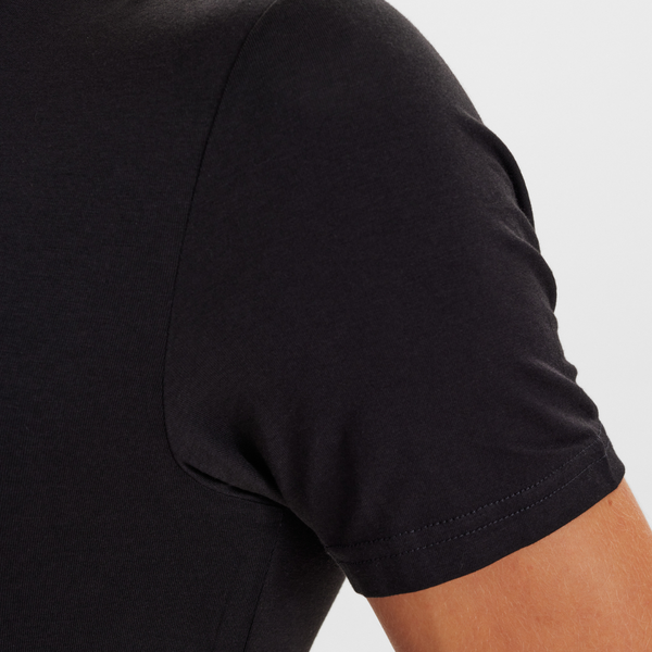2 black slim fit bamboo v-neck T-shirts