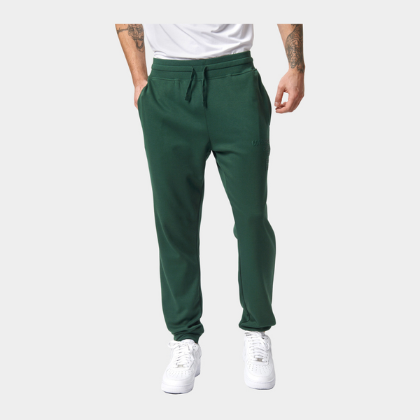 Green bamboo sweatpants with logo