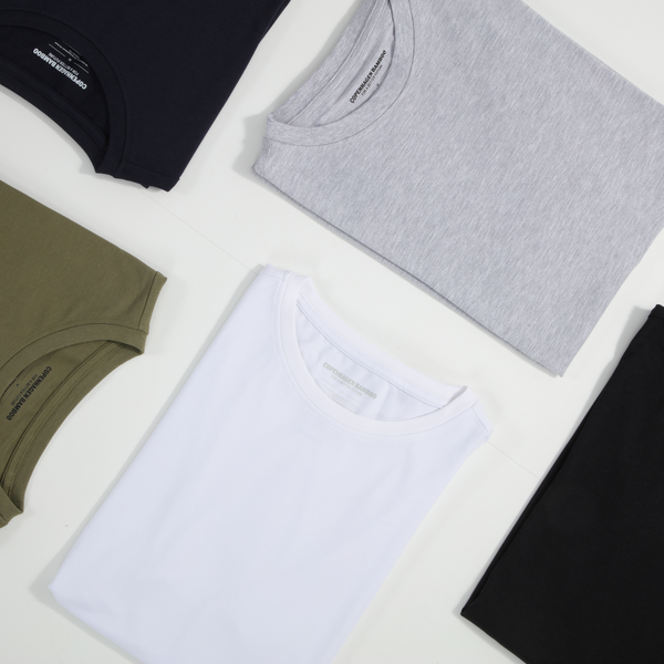 Green short-sleeved bamboo T-shirt