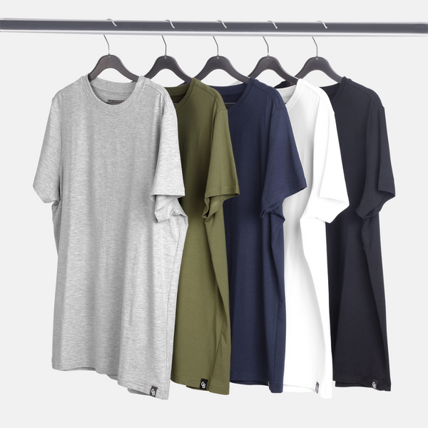 Green short-sleeved bamboo T-shirt