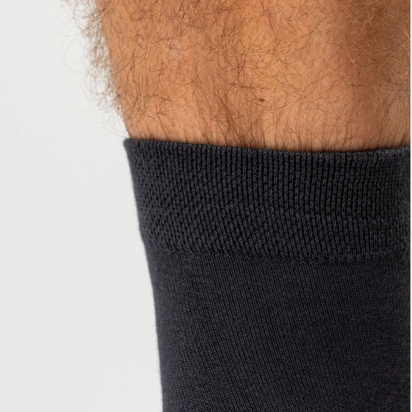 10 pairs of bamboo socks low cut black/dark grey