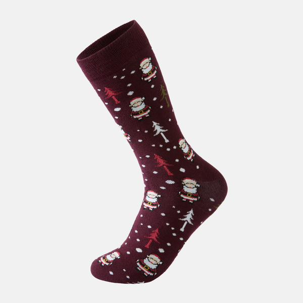 5 pairs of bamboo socks - Christmas embroidery