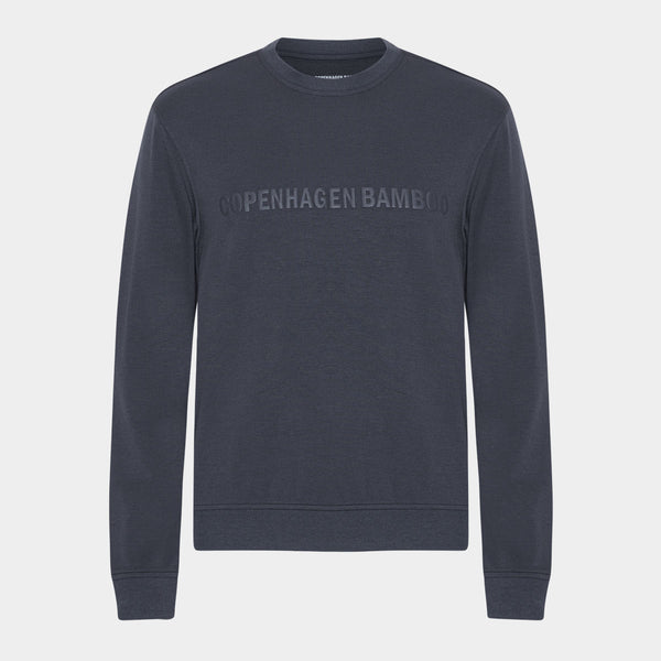 Dark grey bamboo jogging suit with logo