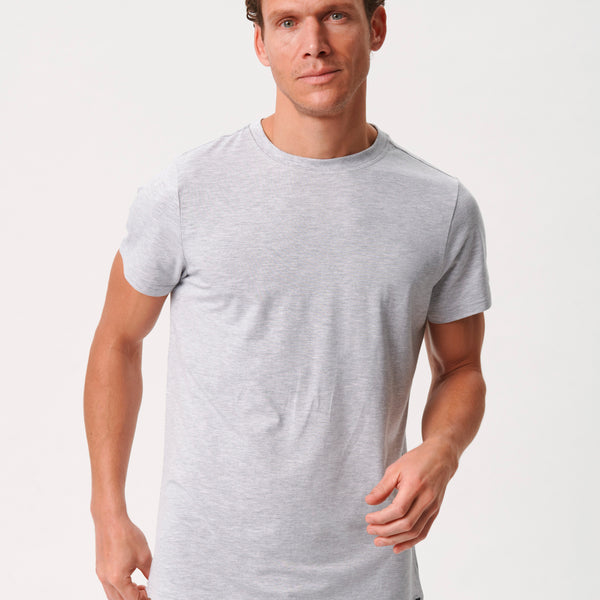3 pack bamboo T-shirt black/white/light grey