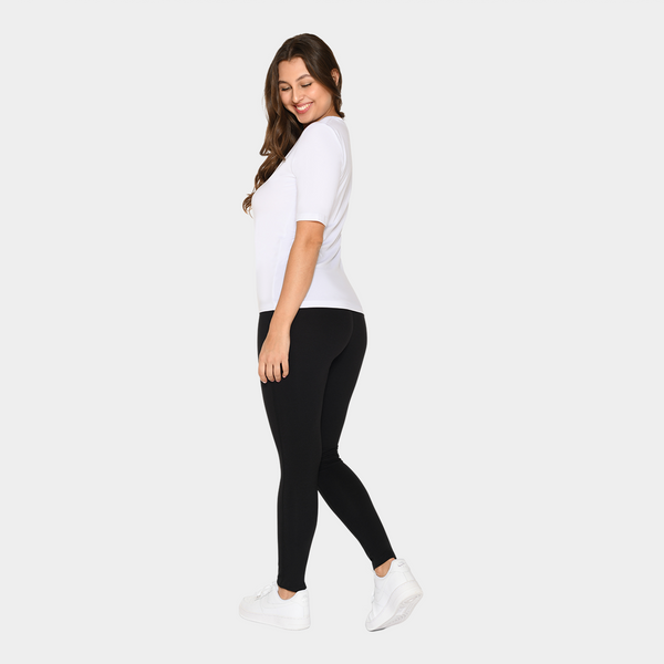 White bamboo t-shirt slim fit