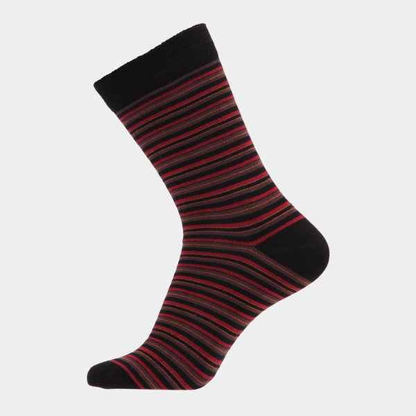 5 pairs of bamboo socks - multi stripe mix