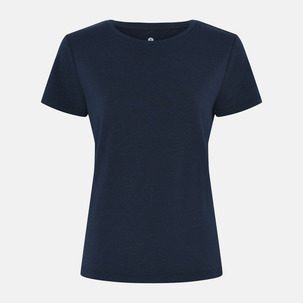 Navy bamboo round neck T-shirt