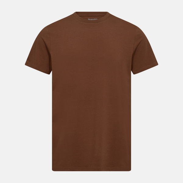 Brown bamboo r-neck T-shirt