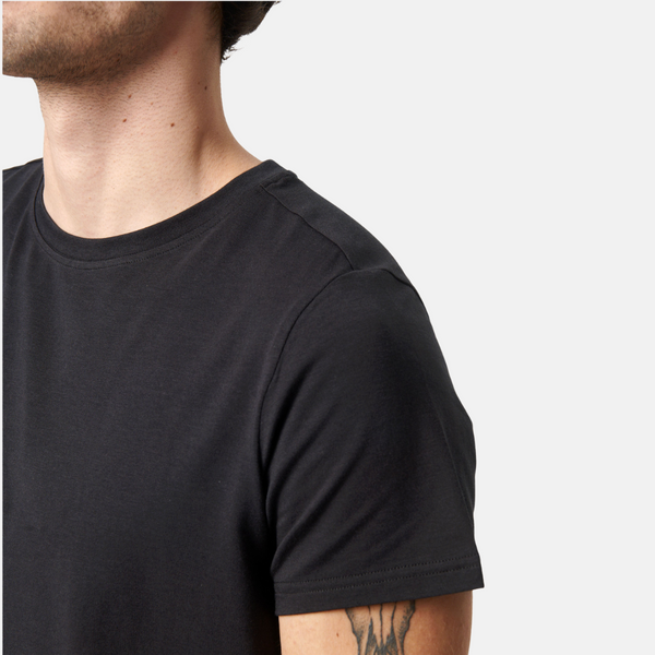 Black crew neck bamboo T-shirt