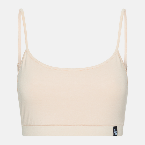 4 pack bra top with thin padding black/cream