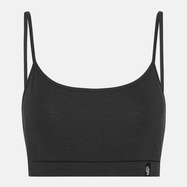 4 pack bra top with thin padding black/cream