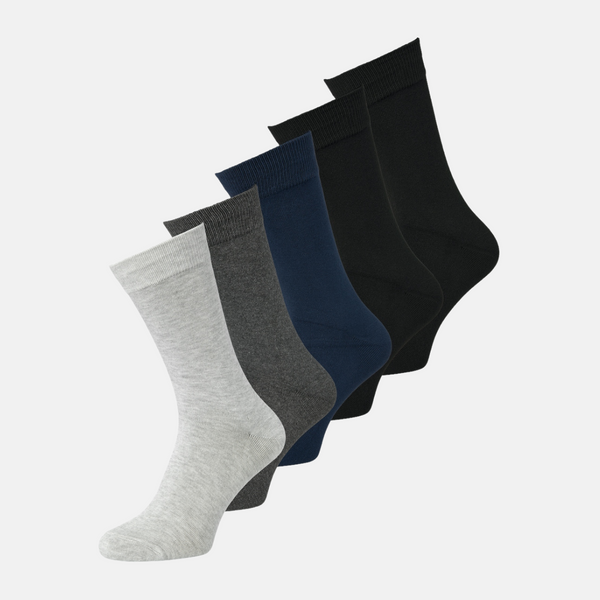 JACBASIC Bamboo socks mix 5 pack