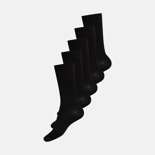 Black bamboo socks 5 pack