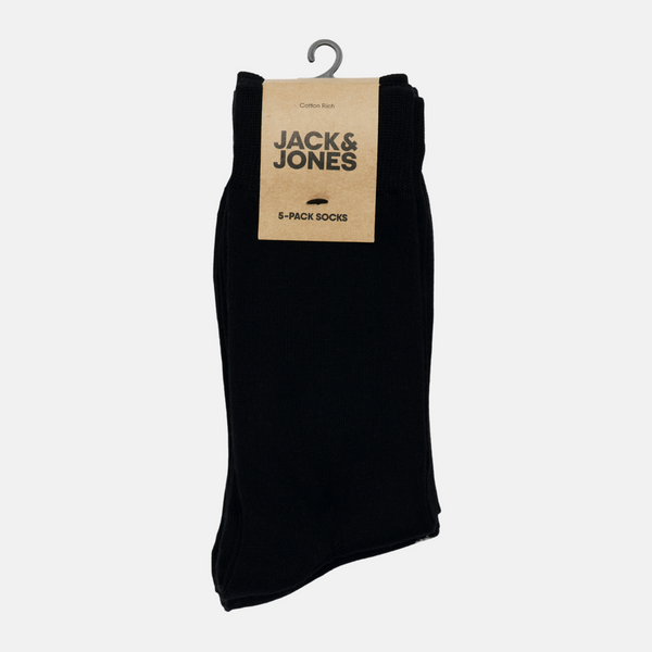JACBASIC Bamboo socks black 5 pack