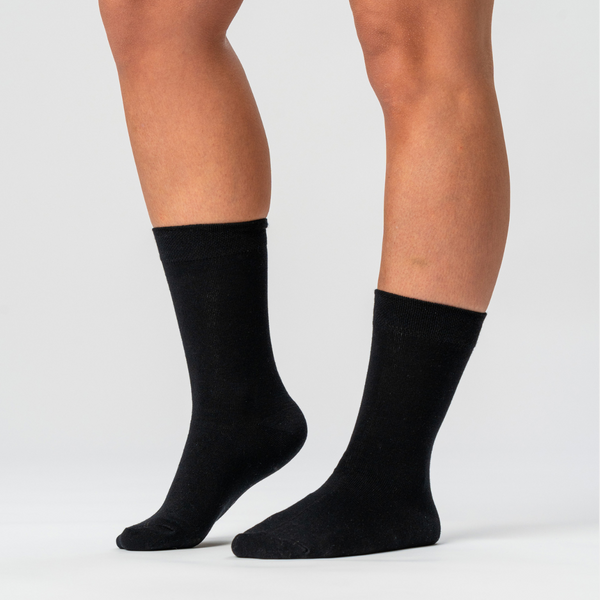 5 pairs of black bamboo socks