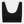 Black bamboo bra top with feminine details
