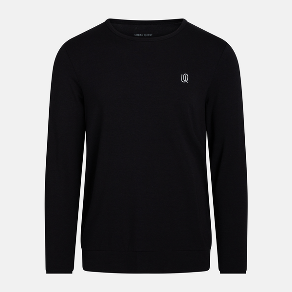 Long sleeve bamboo sweatshirt - black