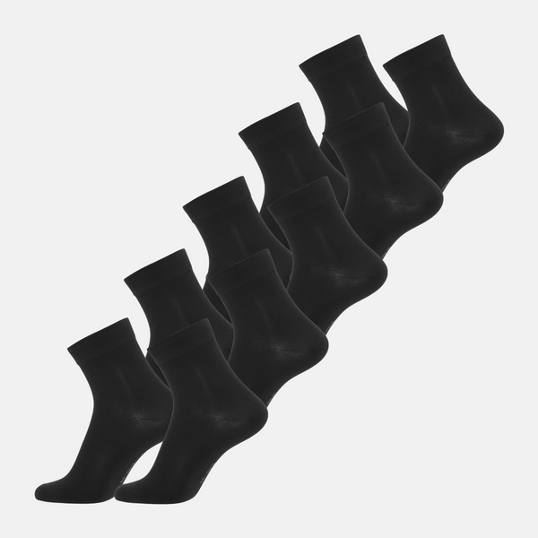 10 pairs of bamboo socks low cut black