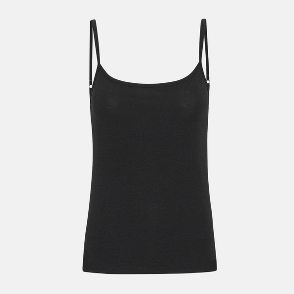 4 pack bamboo tops with thin straps black/cream