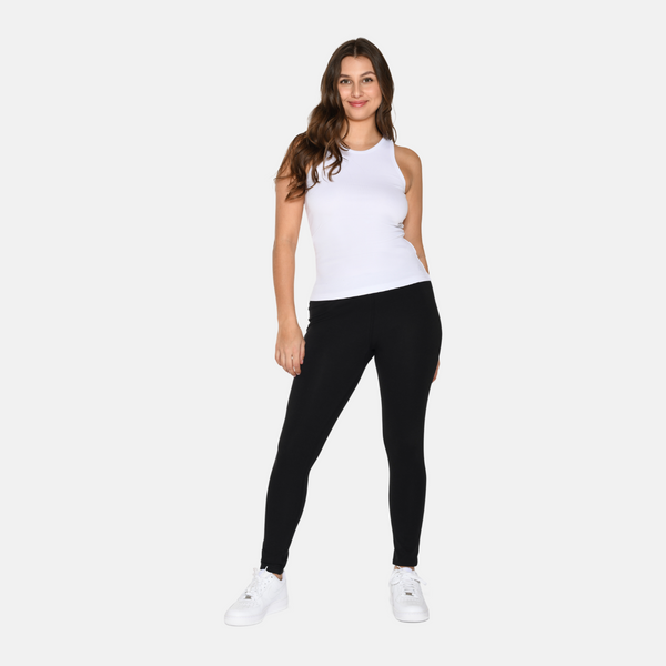 2-Pack Bamboo Ribbed Tank Top - White-nude