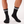 3 pairs of black bamboo tennis socks with white stripes