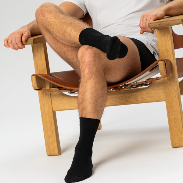7 pairs of black bamboo socks (Low cut)