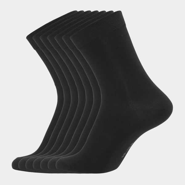 7 pairs of black bamboo socks