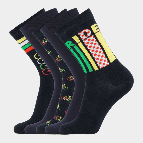 5 pairs of bamboo socks - Tour De France