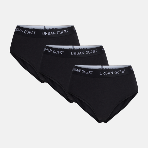 Bamboo maxi briefs - black