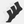 6 pairs of bamboo tennis socks black/white